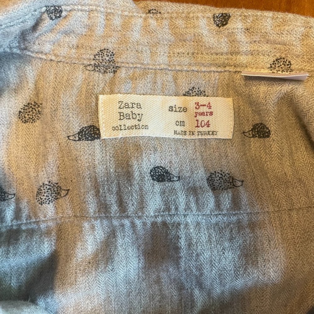 Zara hedgehog button down - Picture 2 of 3